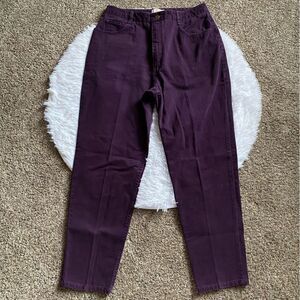 Talbots Petites Purple Jeans Womens Size 14